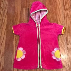 Girls 18M Toffee Apple Flower Swimsuit Coverup